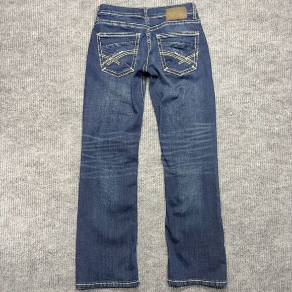 BKE Jeans Mens 28x30 Aiden Boot Stretch Jean Embroidered Denim Western Cowboy - Picture 3 of 9